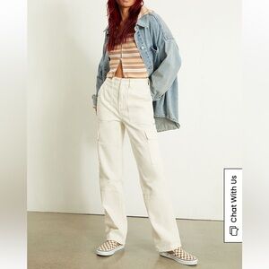 Pacsun off white cargo ‘skate pants’ women 26
